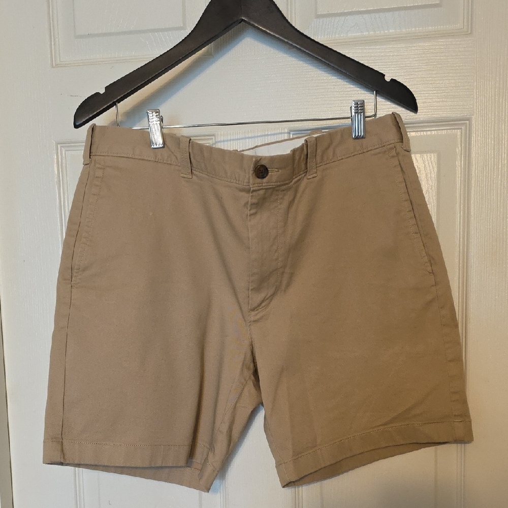 J. Crew Men's Flat Front Chino Shorts - Khaki